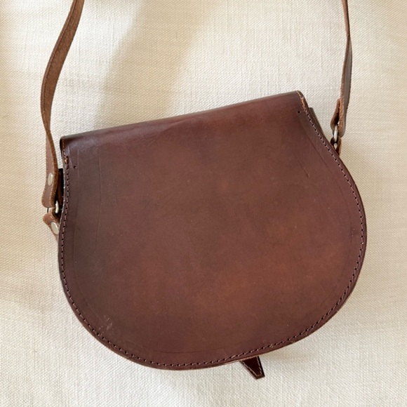 ’70s / Leather Saddle Bag - Picture 5 of 12